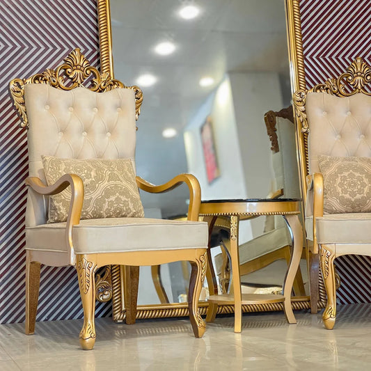 Drawing Room Chairs and Mirror set