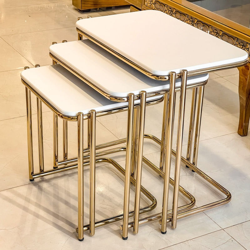 Brass Nested trio tables