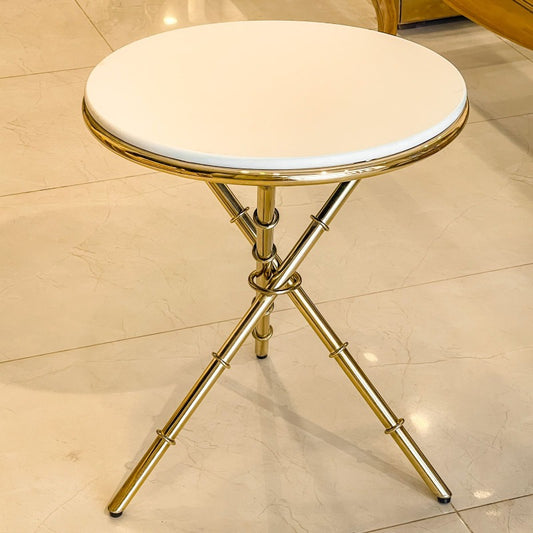 Triple leg brass table