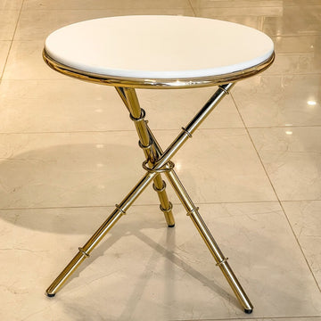 Triple leg brass table